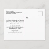 Adreswijziging  Boat Travellers Mint Blue Aankondigingskaart (Achterkant)