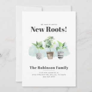 Adreswijziging Boho Custom Moving Aankondiging