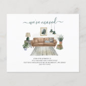 Adreswijziging Boho Verhuisaankondiging (Voorkant)