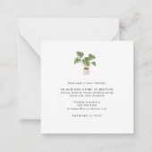 Adreswijziging Boho Verhuisaankondiging Notitiekaartje (Achterkant)