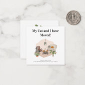 Adreswijziging Boho Verhuisaankondiging Notitiekaartje (Voorkant / Achterkant in situ)