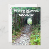 adreswijziging bosrijke bospaden aankondigingskaart (Voorkant / Achterkant)