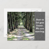 Adreswijziging - briefkaart (Voorkant / Achterkant)