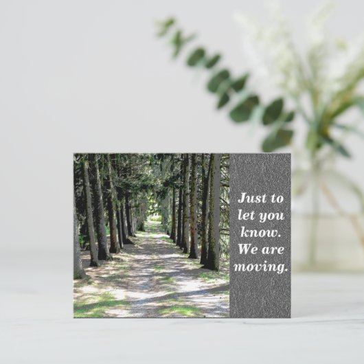 Adreswijziging - briefkaart (Staand voorkant)