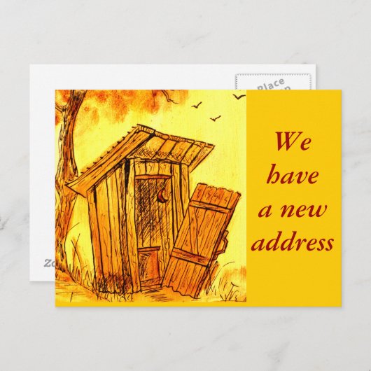 Adreswijziging - briefkaart (Voorkant / Achterkant)