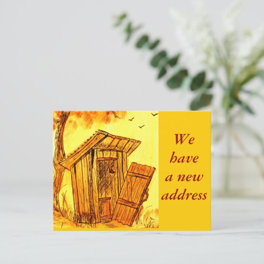 Adreswijziging - briefkaart (Staand voorkant)