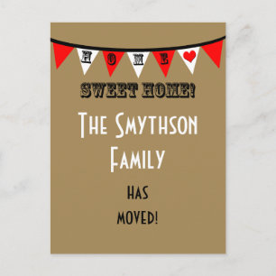 Adreswijziging Briefkaart - Bunting