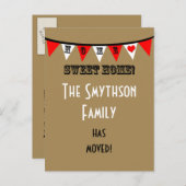 Adreswijziging Briefkaart - Bunting (Voorkant / Achterkant)