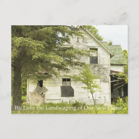 Adreswijziging Briefkaart: Great Landscaping Aankondigingskaart (Voorkant)