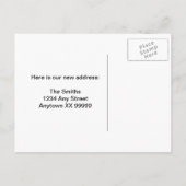 Adreswijziging Briefkaart: kleurrijk nieuw adres Aankondigingskaart (Achterkant)