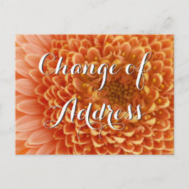 Adreswijziging briefkaart met bloemenfotografie