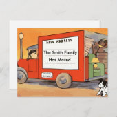 adreswijziging Briefkaart met verplaatsen (Voorkant / Achterkant)