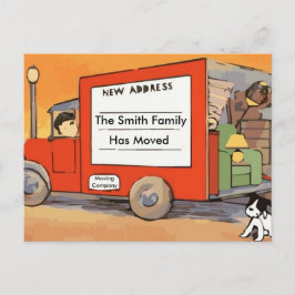  adreswijziging Briefkaart met verplaatsen