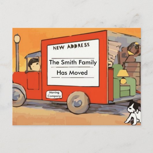 adreswijziging Briefkaart met verplaatsen (Voorkant)