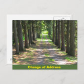 Adreswijziging - briefkaart voor melding (Voorkant / Achterkant)