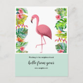 Adreswijziging briefkaart we hebben flamingo verpl (Voorkant)