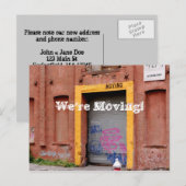 Adreswijziging Briefkaarten - We gaan verhuizen! (Voorkant / Achterkant)