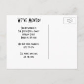  adreswijziging Brooklyn Bridge New York Aankondigingskaart (Achterkant)