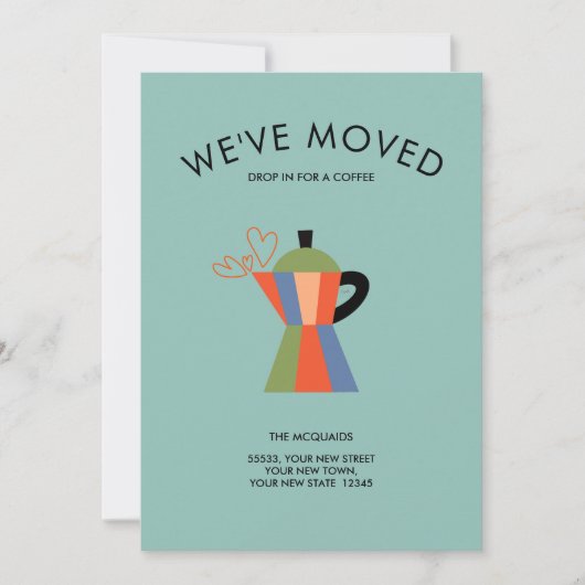 Adreswijziging Coffee Lovers Kaart (Voorkant)