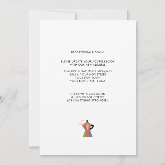 Adreswijziging Coffee Lovers Kaart (Achterkant)