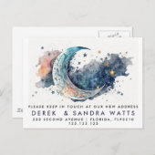 adreswijziging die we hebben aangekondigd aankondigingskaart (Voorkant / Achterkant)