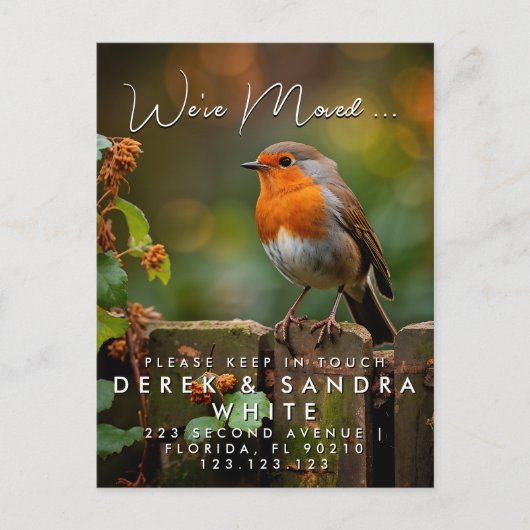 Adreswijziging die we hebben verplaatst aankondigingskaart (Voorkant)