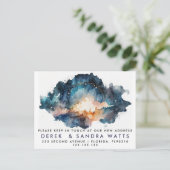 adreswijziging die we hebben verplaatst aankondigingskaart (Staand voorkant)