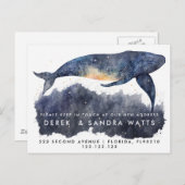 adreswijziging die we hebben verplaatst aankondigingskaart (Voorkant / Achterkant)