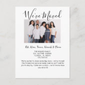 Adreswijziging die we hebben verplaatst aankondigingskaart (Voorkant)