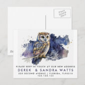 adreswijziging die we hebben verplaatst aankondigingskaart (Voorkant / Achterkant)