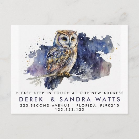 adreswijziging die we hebben verplaatst aankondigingskaart (Voorkant)