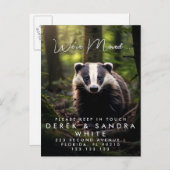 Adreswijziging die we hebben verplaatst aankondigingskaart (Voorkant / Achterkant)