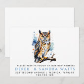 adreswijziging die we hebben verplaatst kaart (Voorkant / Achterkant)