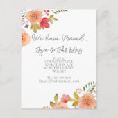 Adreswijziging Elegant floraal briefkaart (Voorkant)