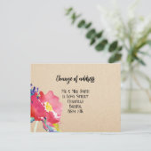 Adreswijziging Elegant Floral Briefkaart (Staand voorkant)