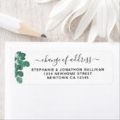 Adreswijziging Eucalyptus retouradres Etiket (Insitu)