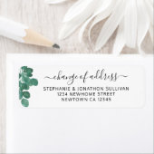 Adreswijziging Eucalyptus retouradres Etiket (Insitu)