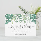 Adreswijziging Eucalyptus Verhuisaankondiging Aankondiging (Staand voorkant)