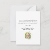 Adreswijziging Floral Moving Announcement Kaart Notitiekaartje (Achterkant)