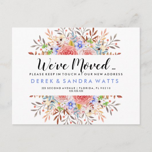 Adreswijziging Foto briefkaart verhuisd huis (Voorkant)