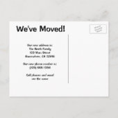 adreswijziging, Groot-Brittannië Aankondigingskaart (Achterkant)