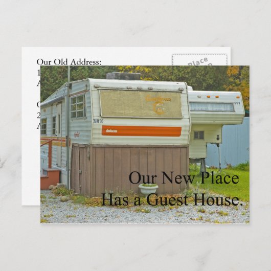 Adreswijziging - Guest House Aankondigingskaart (Voorkant / Achterkant)