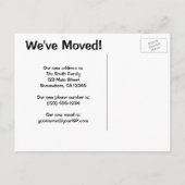 adreswijziging, Hansel en Gretel House Aankondigingskaart (Achterkant)