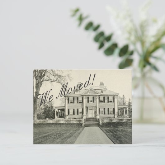 Adreswijziging - Het herenhuis - Meme Briefkaart (Staand voorkant)