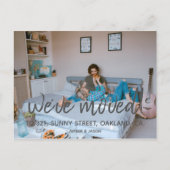 Adreswijziging Hipster Modern Aankondigingskaart (Voorkant)