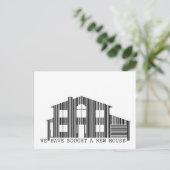 Adreswijziging idee: Een nieuwe huisbarcode kopen Aankondigingskaart (Staand voorkant)