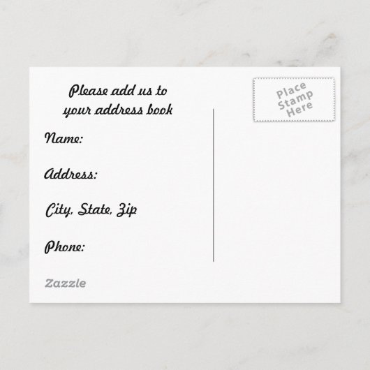 Adreswijziging Kaart (Achterkant)