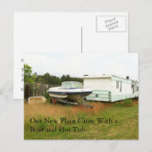 Adreswijziging Kaart: Boot en Hot Tub Aankondigingskaart (Voorkant / Achterkant)