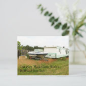 Adreswijziging Kaart: Boot en Hot Tub Aankondigingskaart (Staand voorkant)