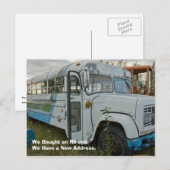 Adreswijziging Kaart: een RV gekocht Aankondigingskaart (Voorkant / Achterkant)